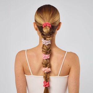5 Pack Assorted Cherry Blossom Satin Scrunchies
